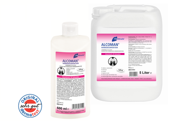 Alcoman® Plus Händedesinfektionsmittel / Meditrade / verschiedene Größen